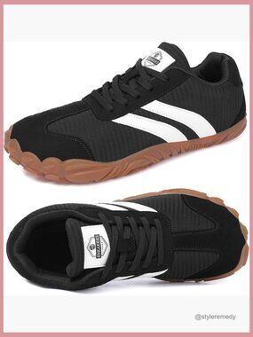Wide Toe Box Sneakers, Minimalist Trail Running Shoes, Zero Drop Footwear